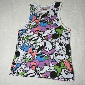 DISNEY Tank Mickey and Friends Lavender Pink Green Blue Size Small (3/5)